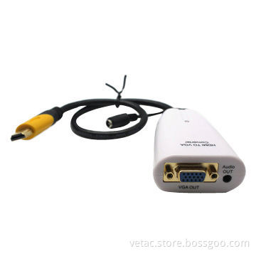 Converter, Supports HDMI into VGA video